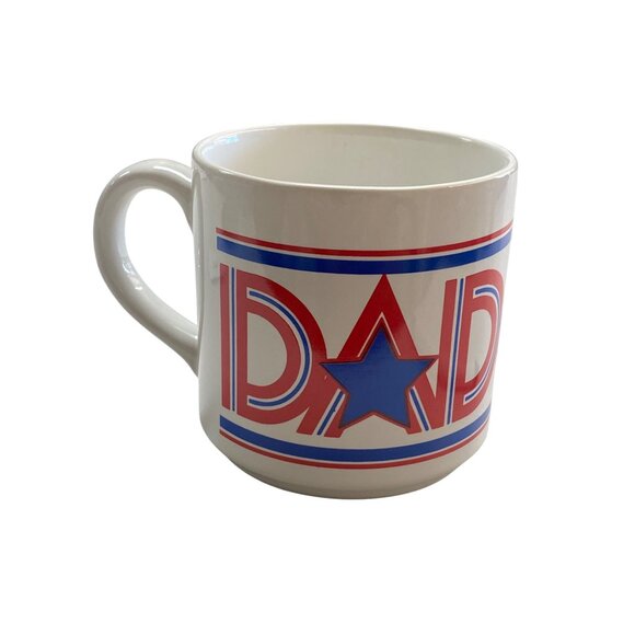 Vintage Avon Dad Mug With Patriotic Star Design - Picture 6 of 7